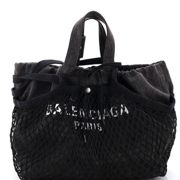 Balenciaga 24/7 Drawstring Tote Mesh And