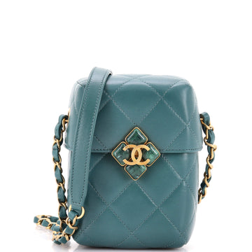Chanel Diamond Lock Cc Phone Holder