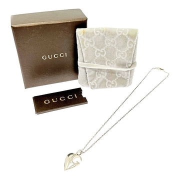 Nm Gucci Necklace Pendant Silver Heart