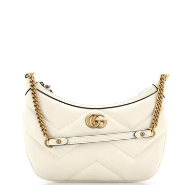 Gucci Gg Marmont Chain Moon Hobo