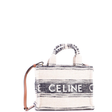 Celine Cabas Thais Tote Striped Jacquard