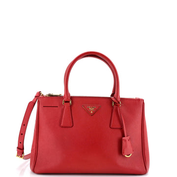 Prada Galleria Double Zip Tote Saffiano