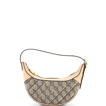 Gucci Ophidia Half Moon Bag Print Gg