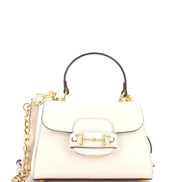 Gucci Horsebit Top Handle Flap Bag