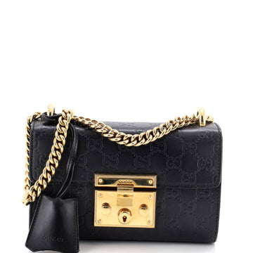 Padlock Shoulder Bag Guccissima Leather