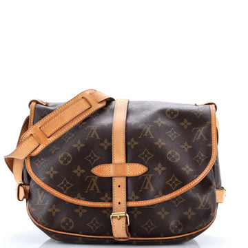Louis Vuitton Saumur Handbag Canvas 30