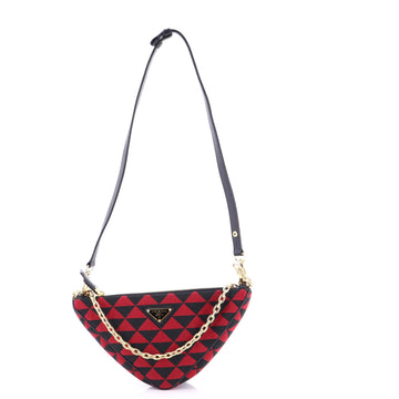 Prada Double Symbole Triangle Bag