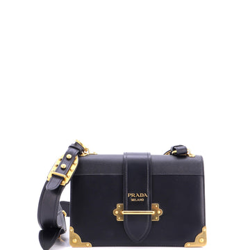 Prada Cahier Crossbody Bag Leather And