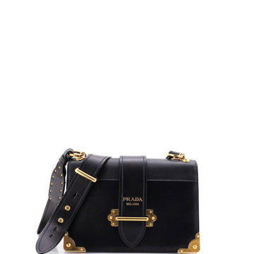 Prada Cahier Crossbody Bag Leather And
