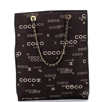 Chanel Vintage Coco Chain Shopping Tote