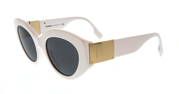 Burberry White Oval Sunglasses