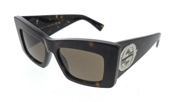 Gucci Havana Square Mens Sunglasses