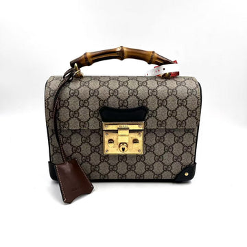 Hj Gucci Padlock Gg Supreme Bamboo Top