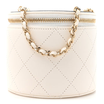 Chanel Lambskin Quilted Round Small