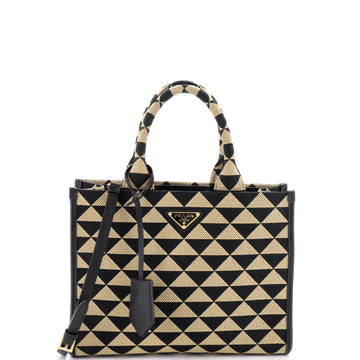 Prada Symbole Shopper Tote Jacquard