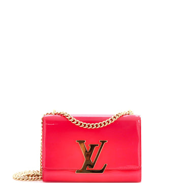 Louis Vuitton Chain Louise Clutch Patent