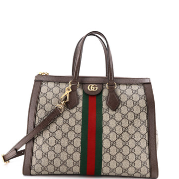 Gucci Ophidia Top Handle Tote Gg Coated