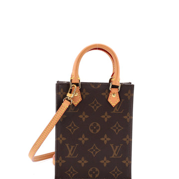 Louis Vuitton Petit Sac Plat Bag Canvas