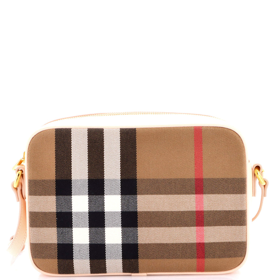 Burberry Camera Bag House Check Canvas