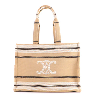 Celine Cabas Thais Tote Triomphe Striped