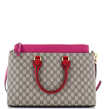 Gucci Linea A Convertible Tote Gg Coated