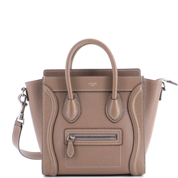 Celine Luggage Bag Grainy Leather Nano
