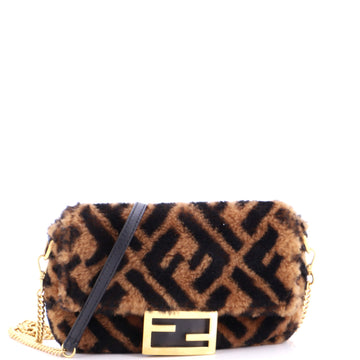 Fendi Baguette Nm Bag Zucca Shearling
