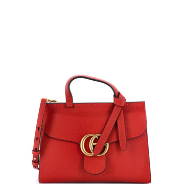 Gucci Gg Marmont Top Handle Bag Leather