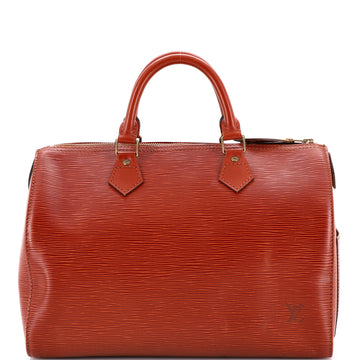 Louis Vuitton Speedy Handbag Epi Leather