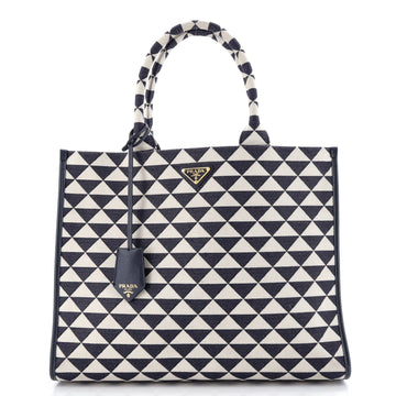 Prada Symbole Shopper Tote Jacquard