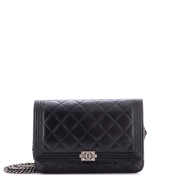 Chanel Boy Wallet On Chain Quilted