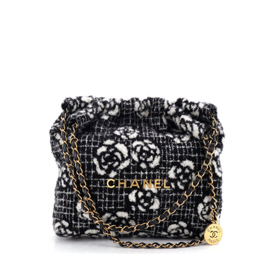 Chanel 22 Chain Hobo Quilted Camellia