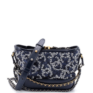 Chanel Gabrielle Hobo Logo Motif Sequins