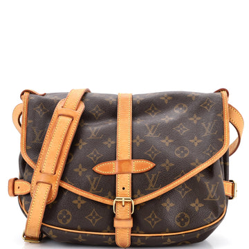 Louis Vuitton Saumur Handbag Canvas 30