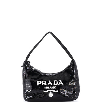 Prada Re-Edition Hobo Sequins Mini