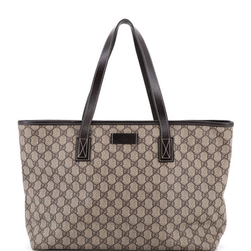 Gucci Plus Tote Gg Coated Canvas With