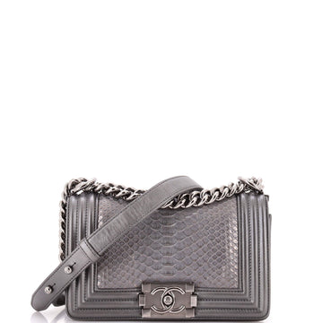 Chanel Boy Flap Bag Python Small
