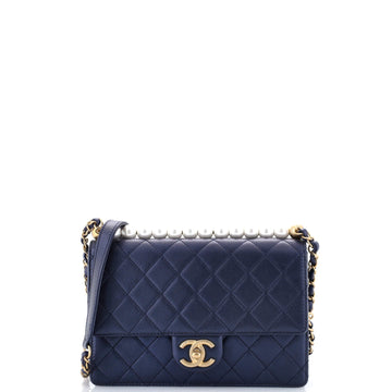 Chanel Chic Pearls Flap Bag Quilted