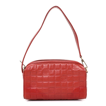 Chanel Lambskin Embossed Cc Chocolate