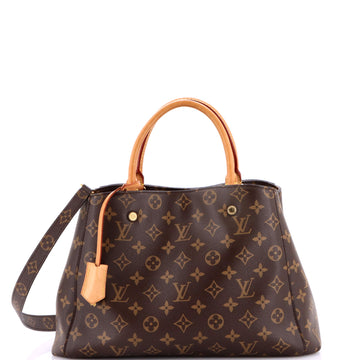 Louis Vuitton Montaigne Handbag Canvas
