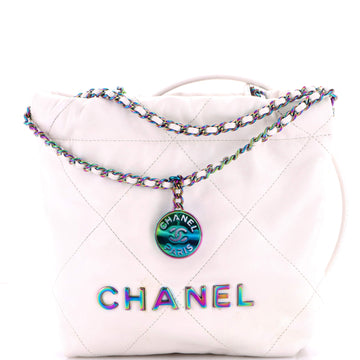 Chanel 22 Chain Hobo Quilted Calfskin