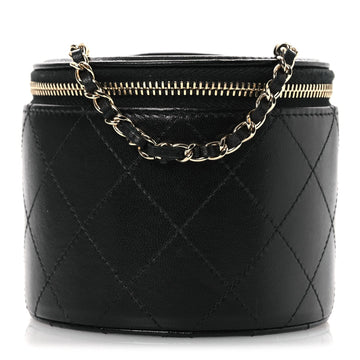 Chanel Lambskin Quilted Round Small