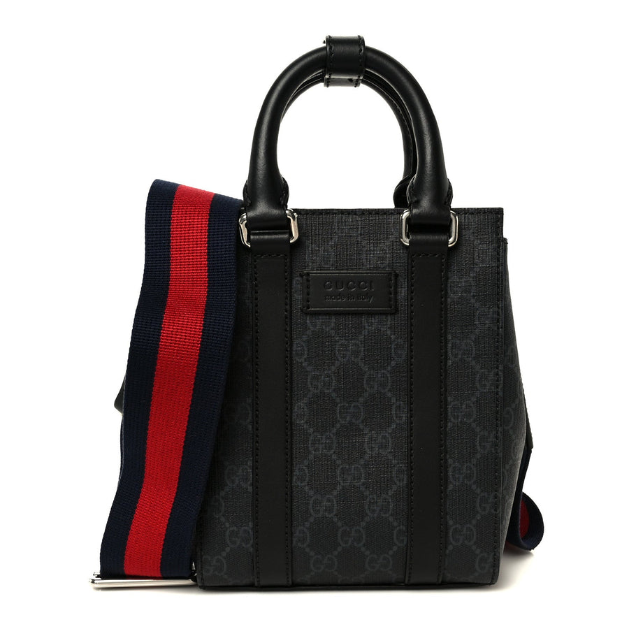 Gucci Gg Supreme Appia Calfskin Web Mini