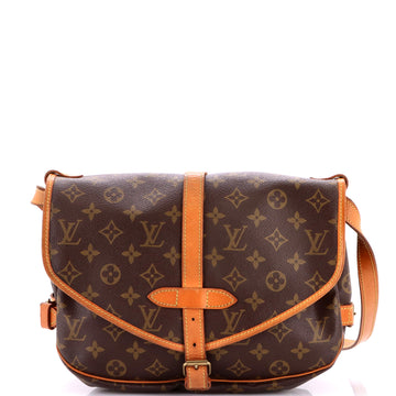 Louis Vuitton Saumur Handbag Canvas 30
