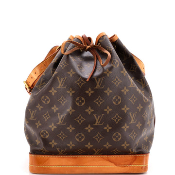 Louis Vuitton Noe Handbag Canvas Large