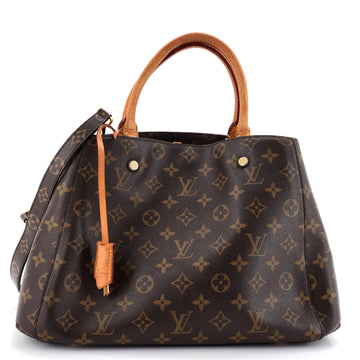 Louis Vuitton Montaigne Handbag Canvas