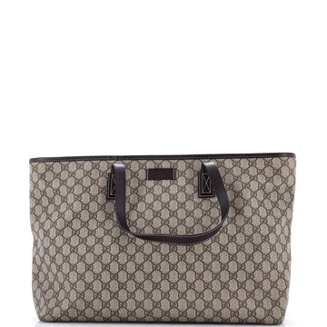 Gucci Plus Tote Gg Coated Canvas With