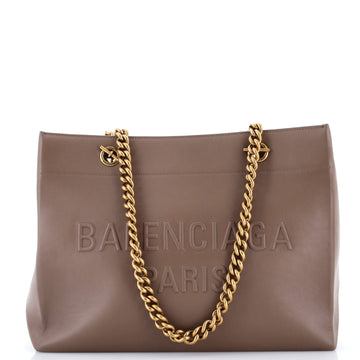 Balenciaga Duty Free Chain Tote Leather