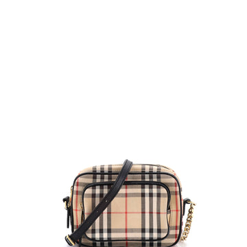 Burberry Camera Bag Vintage Check Canvas