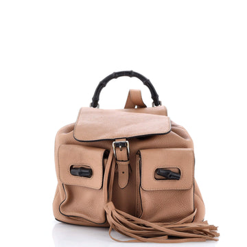 Gucci Bamboo Tassel Backpack Leather